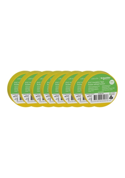 Schneider 8li Sarı PVC İzolasyon Bandı 20mt*19mm 2420101-8