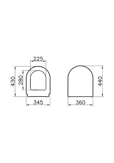 Zentrum 94-003-009 Yavaş Kapanır Klozet Kapağı, Duroplast, Beyaz Çok Renkli