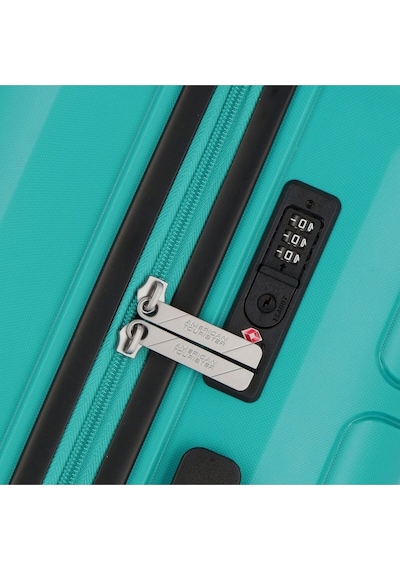 American Tourister Summer Splash 3'lü Valiz Seti, Tsa Kilitli, 4 Tekerlekli Turkuaz