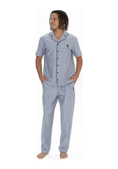 U.S. Polo Assn. U.s Polo Assn. 18913 Erkek Kısa Kollu Gömlek Pijama Takımı-lacivert Lacivert U.S. Polo Assn. U.s Polo Assn. 18913 Erkek Kısa Kollu Gömlek Pijama Takımı-lacivert Lacivert