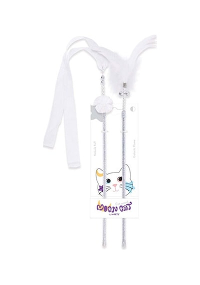 M-pets Mooncat Olta Kedi Oyuncağı Beyaz 2li 40 Cm 244-50148.01