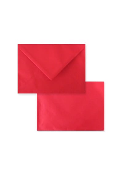 Zarf Kırmızı Renkli Mini 7X9 Cm 200 Adet
