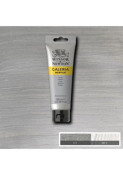 Winsor & Newton Galeria Akrilik Boya 120 Ml. 617 Metallic Silver