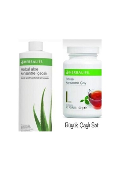 Herbalife Mega Paket. 3 Herbal Aloe Içecek 473 Ml. 3 Bitkisel Konsantre Çay 100 G. Klasik.