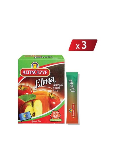 Altıncezve Elma Aromalı Tek İçimlik İçecek Tozu 3'lü 40 x 1.5 G