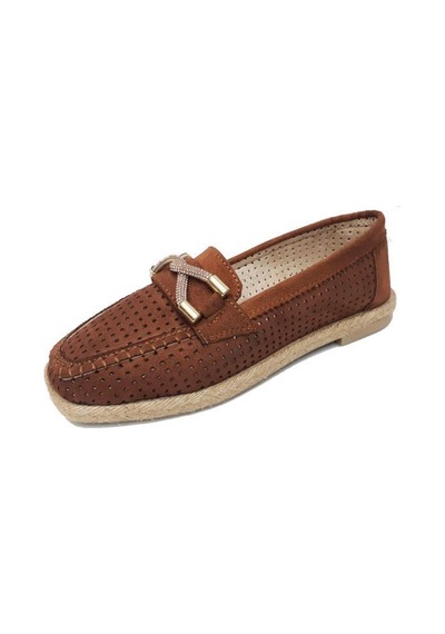 Fendii 035 Süet Trend Fashion Kadın Ayakkabı Taba
