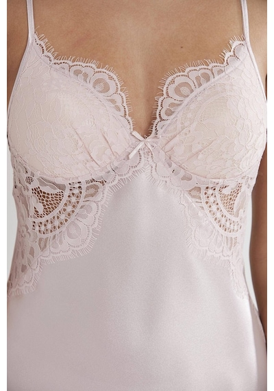 Pierre Cardin 4025 Gecelik Sabahlık Takım - Pudra Pudra