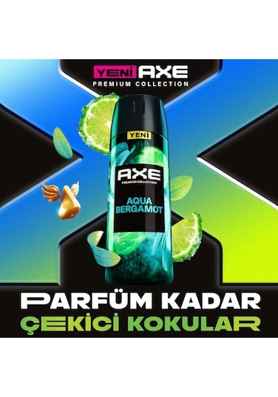Axe Premium Collection Erkek Sprey Deodorant Aqua Bergamot 150 Ml