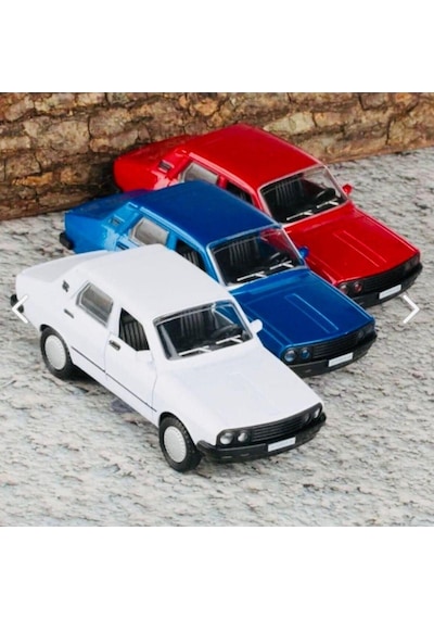 Renault Toros Çek Bırak Metal Araba 1:32 Ölçek Sesli Işıklı Model Araba Koleksiyonluk Standart