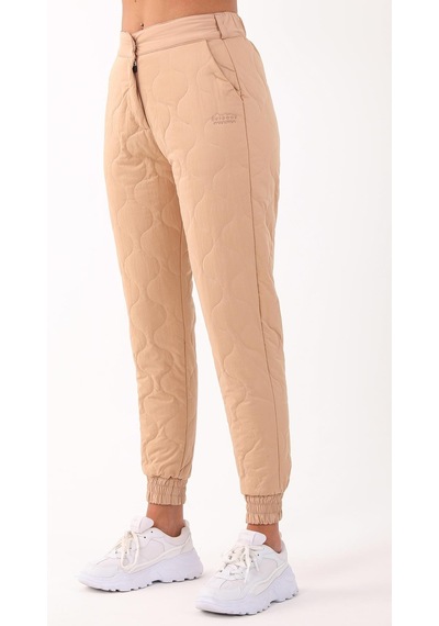 Maraton Sportswear Comfort Kadın Dönüşlü Paça Outdoor Bej Pantolon 21442-bej Bej