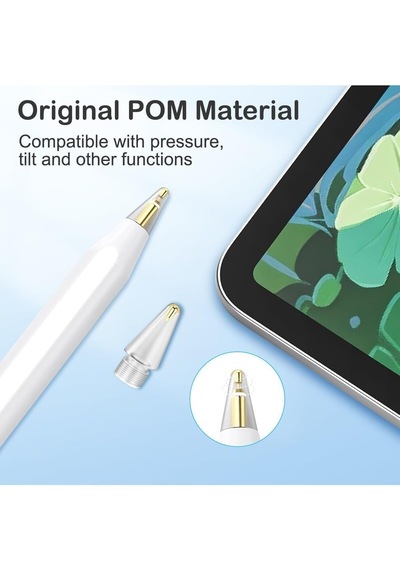 Apple Pencil Uyumlu Yedek Kalem Uçları 6 Lı Set Özel Taşıma Kutulu Pembe
