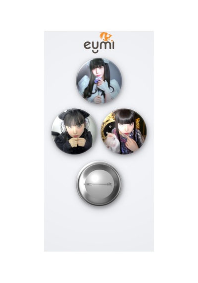 Phantom Siita J-pop Grubu Rinka 3'lü Metal Rozet Seti 58mm İğneli Buton Çanta Yaka Rozeti Çok Renkli 74073659