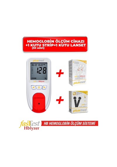 Fasttest Hblyzer Hemoglobin Ölçüm Cihazı 1 kutu strip 1 kutu lanset