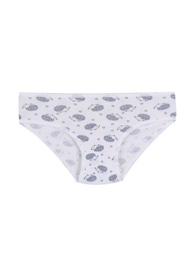 Koza İç Giyim Kız Çocuk 6'lı Desenli Slip 1050-01 Pudra