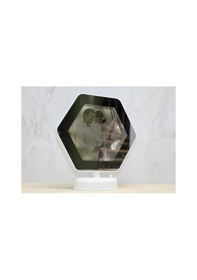 5 Adet Ledli Sihirli Ayna Çerçeveli Makyaj Aynası, Led Mirror, Magic Mirror 23 22 Cm Sarı