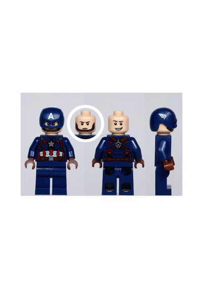 Marvel - 291 Captain America Ve Motoru Orijinal Minifigürler