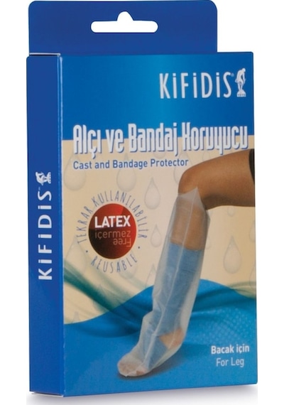 Kifidis Alçı Bandaj Bonesi Bacak için Su Geçirmez Alçı Koruyucu
