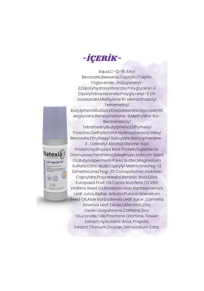 Natexia Yaşlanma Karşıtı Ve Aydınlatıcı Anti-age Güneş Koruyucu Losyon SPF50+ 100 Ml