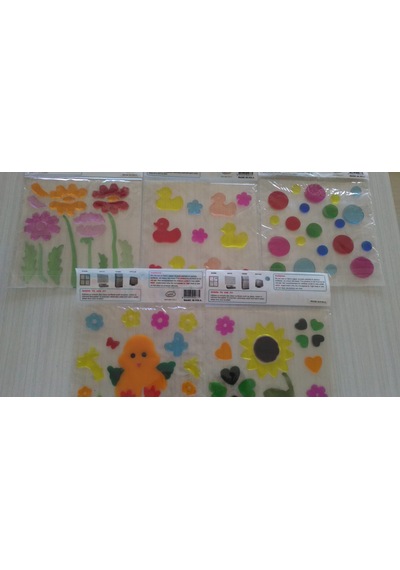 5 Adet Karışık Modelli Jel Sticker Yapıştırma Jel