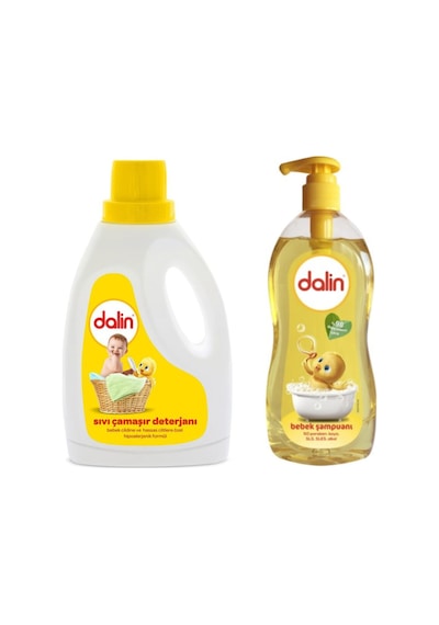 Sıvı Deterjan 1500 Ml + Bebek Şampuanı 900 Ml %98 Doğal Kökenli 2 Adet