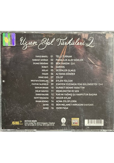 Müzik Cd'sidir Plak Değildir Cd Uzun Yol Türküleri-2 Cd