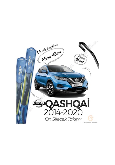 Nissan Qashqai Ön Silecek Takımı (2014-2020) RBW Hibrit