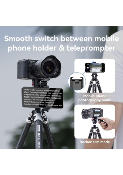 Ulanzi Ombra Claw Quick Release Teleprompter Carbon Fiber Tripod