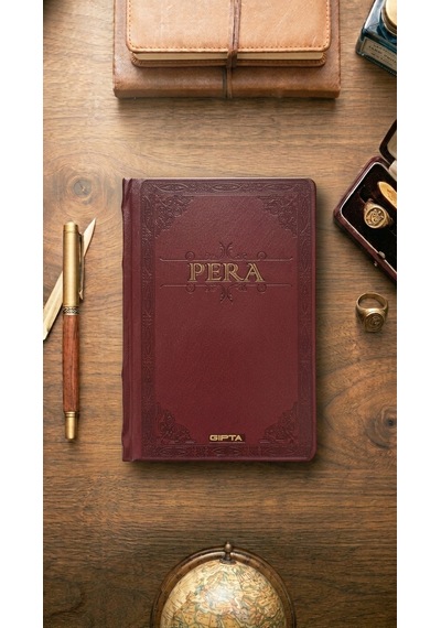 Pera 17x24 Çizgisiz Deri Kapak Ciltli Defter Model 1 Çok Renkli