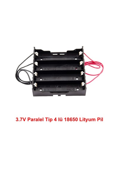 Alkatronik-18650 Pil Yuvası 4'Lü Paralel