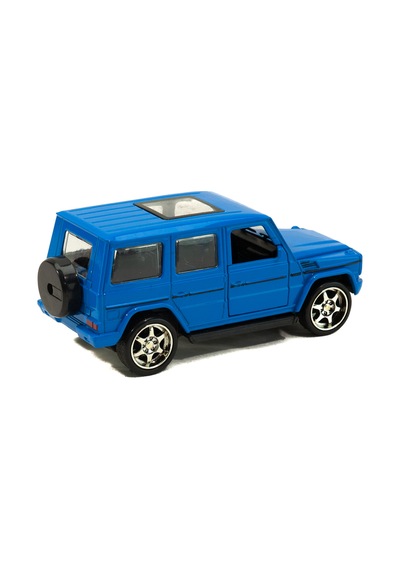 Metal Mercedes G63 Çek Bırak Model Araba Mavi 12 Cm