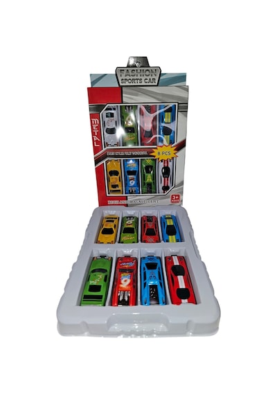 8 Adet Mini Metal Yarış Arabaları Oyuncak Araba Set Diğer