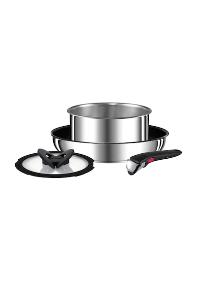 Tefal Ingenıo Preference Paslanmaz Çelik 4 Parçalı Tencere Seti - 28 Cm Tava + 20 Cm Tencere + 1 Cam Kapak + 1 Sap Siyah