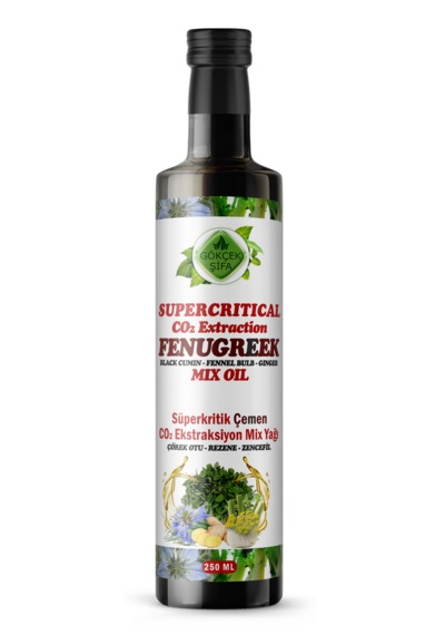 Gökçek Şifa Çemen Süperkritik Mix Yağı 250 ML