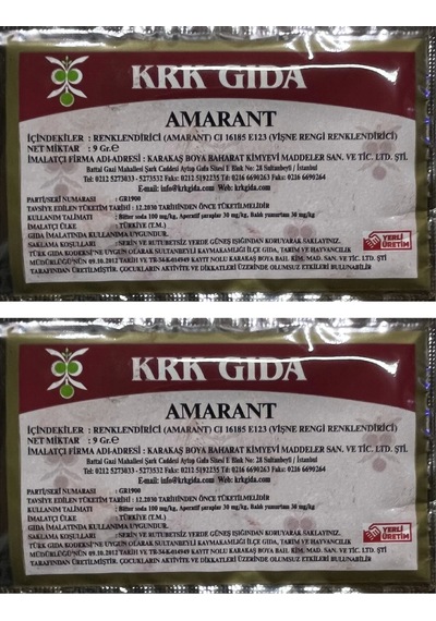 Gıda Boyası Toz Vişne Renklendirici 9 Gr 2adet