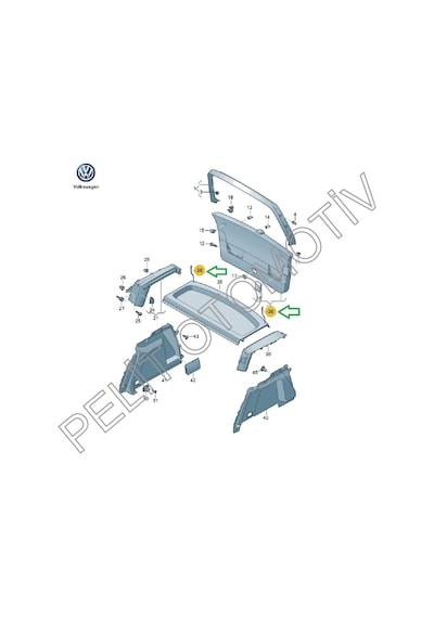 Golf 6 Bagaj Panzot İpi 1K6863447 1K6863447A 2 adet