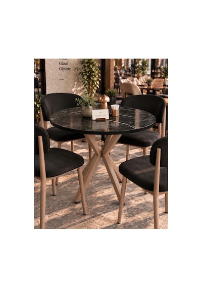 Mutfak Cafe Balkon Bahçe Restoran Yemek Masası 70x70 Cappuccino Siyah Traverten Yuvarlak Mermer Desen - Siyah - Cappuccino Mermer Desen - Siyah - Cappuccino Mutfak Cafe Balkon Bahçe Restoran Yemek Masası 70x70 Cappuccino Siyah Traverten Yuvarlak Mermer Desen - Siyah - Cappuccino Mermer Desen - Siyah - Cappuccino