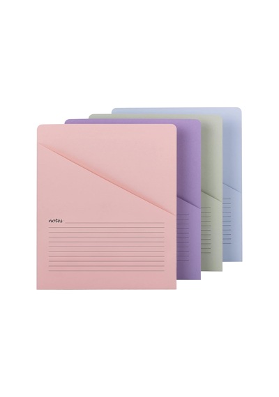 Organized Up Notes Slash File Ceket, Mektup Boyutu, Çeşitli Renkler, Paket Başına 12 Adet 75429