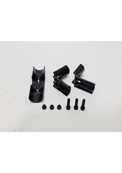 3 Yollu 25mm Boru Bağlantı Konnektörü 90 Derece Siyah