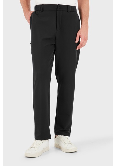 Guess Achille Normal Bel Düz Paça Pantolon Z6yb16w3473 Erkek Pantolon Z6yb16 W3473 Jblk Siyah