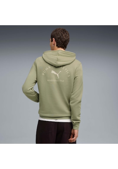 Puma Class Erkek Grafik Baskılı Kapüşonlu Sweatshırt 689095 82 Yeşil