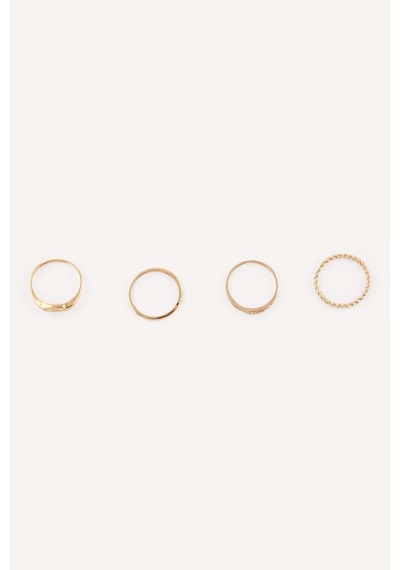 Defacto Kadın 4lü Yüzük H3624axnsgd1 Gold