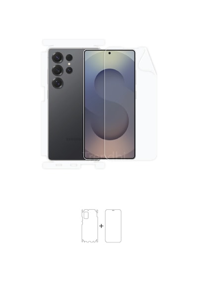 Samsung Galaxy Uyumlu S25 Ultra Ekran, Arka Ve Yan Koruyucu Fullbody Kaplama Koruyucu Poliüretan Film