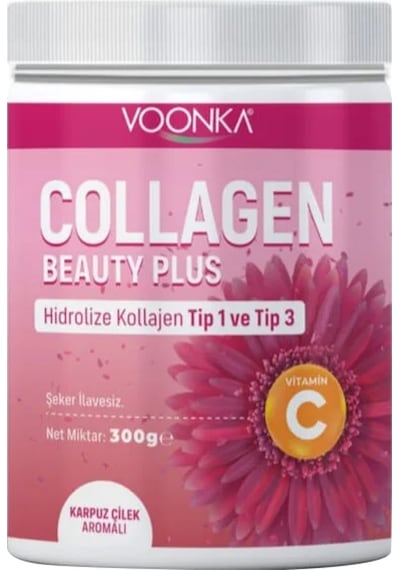 Voonka Collagen Beauty Plus Karpuz Çilek Aromalı Takviye Edici Gıda 300gr
