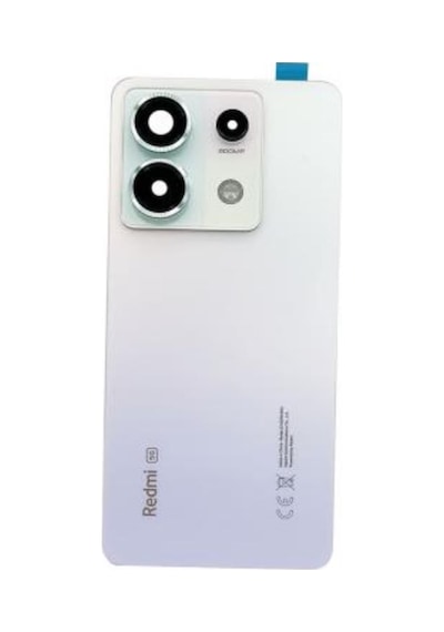 Xiaomi Redmi Note 13 Pro 5g Beyaz Kamera Camlı Arka Cam Batarya Pil Kapağı Telefon Arka Kapak 46504587