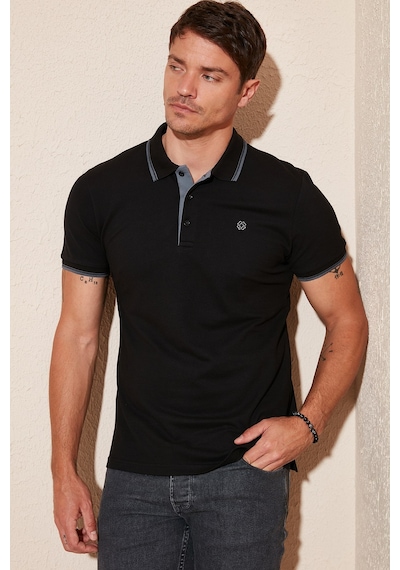 Buratti Pamuklu Slim Fit Şerit Detaylı Düğmeli Polo Yaka 5'Li Paket Erkek T Shirt 5902118S5 Siyah-Taş-Koyu Mavi-Vizon- Elma Yeşili-Beyaz Buratti Pamuklu Slim Fit Şerit Detaylı Düğmeli Polo Yaka 5'Li Paket Erkek T Shirt 5902118S5 Siyah-Taş-Koyu Mavi-Vizon- Elma Yeşili-Beyaz