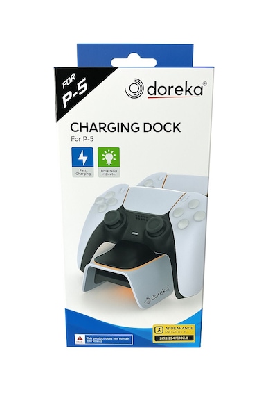 Doreka Ps5 Dualsense Şarj İstasyonu Playstation 5 Uyumlu Charging Station - Tp5-0521e Beyaz