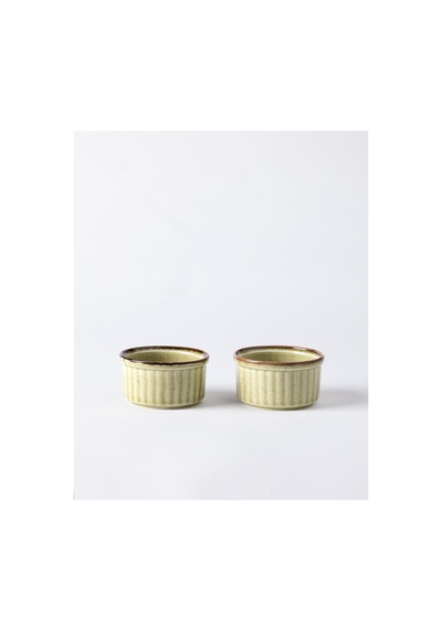 Madame Coco Kleby 2'li Natural Sufle Kabı - Yeşil - 10 Cm