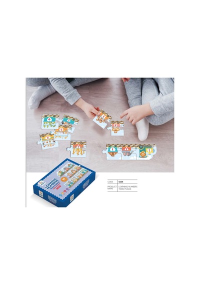 Arnas Toys 5234 Learning Numbers Tren Puzzle 10 Parça Sayılar Kar