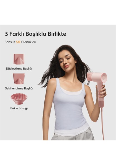 Laifen Se 2 Saç Kurutma Makinesi - Pastel Pembe