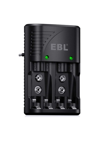 Ebl Nı-mh Aa/aaa Ve 9v Piller İçin Hızlı Şarj Cihazı - 4 Yönlü Led Ekranlı Şarj Cihazı 6802 Sku: Zeus8690010053985